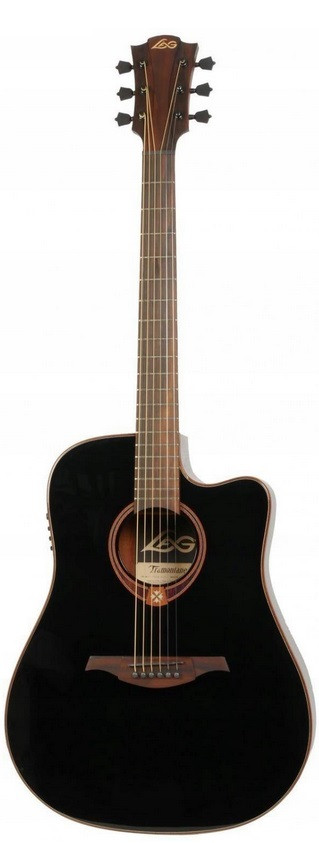 Lag T118DCE-BLK - gitara elektro - akustyczna T118 DCE BK
