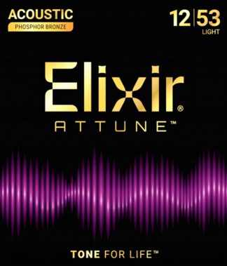 Elixir ATTUNE Phos Bronze Light 12-53 - struny do gitary akustycznej
