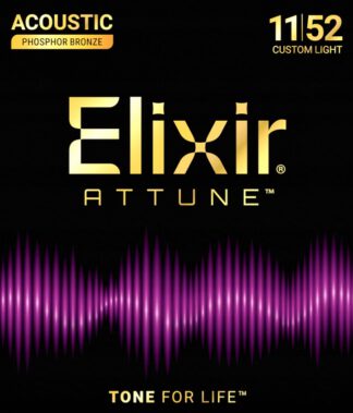 Elixir ATTUNE Phos Bronze Light 12-53 - struny do gitary akustycznej