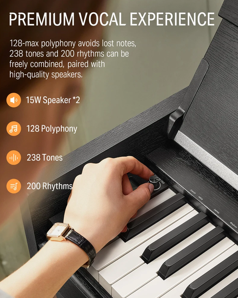 DONNER DDP-90 PRO Black Pianino cyfrowe EC7309 - obrazek 6
