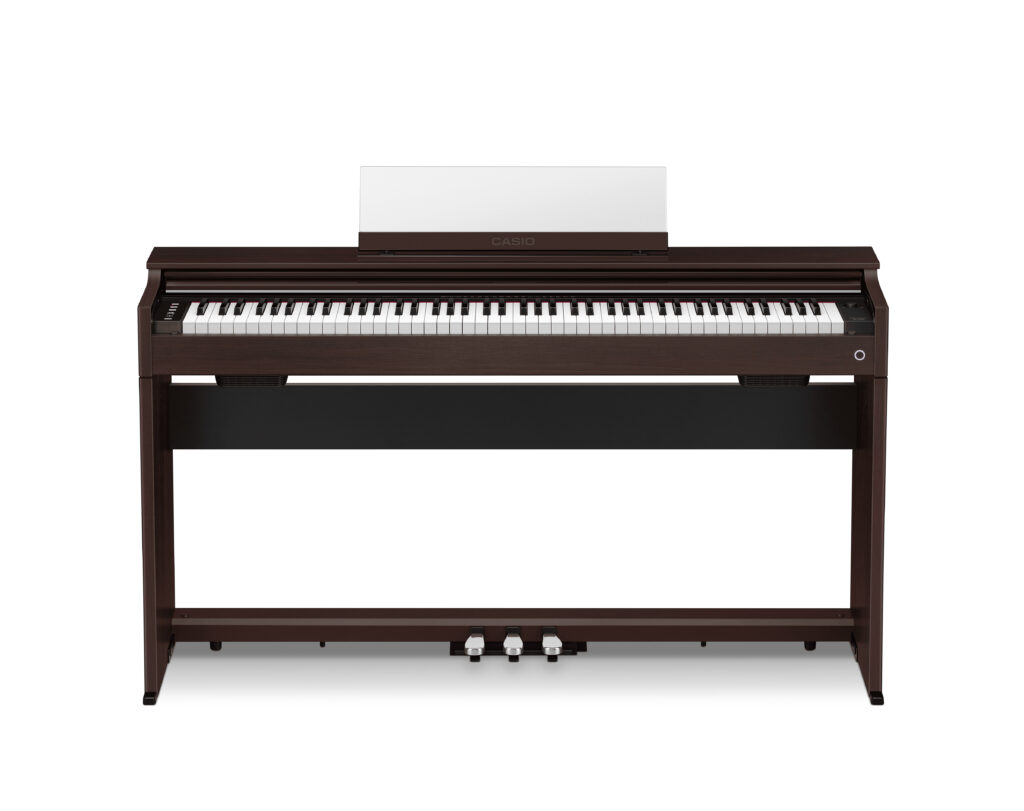 CASIO AP-S200 BN - kompaktowe pianino cyfrowe (elektryczne, brązowe) APS 200BN