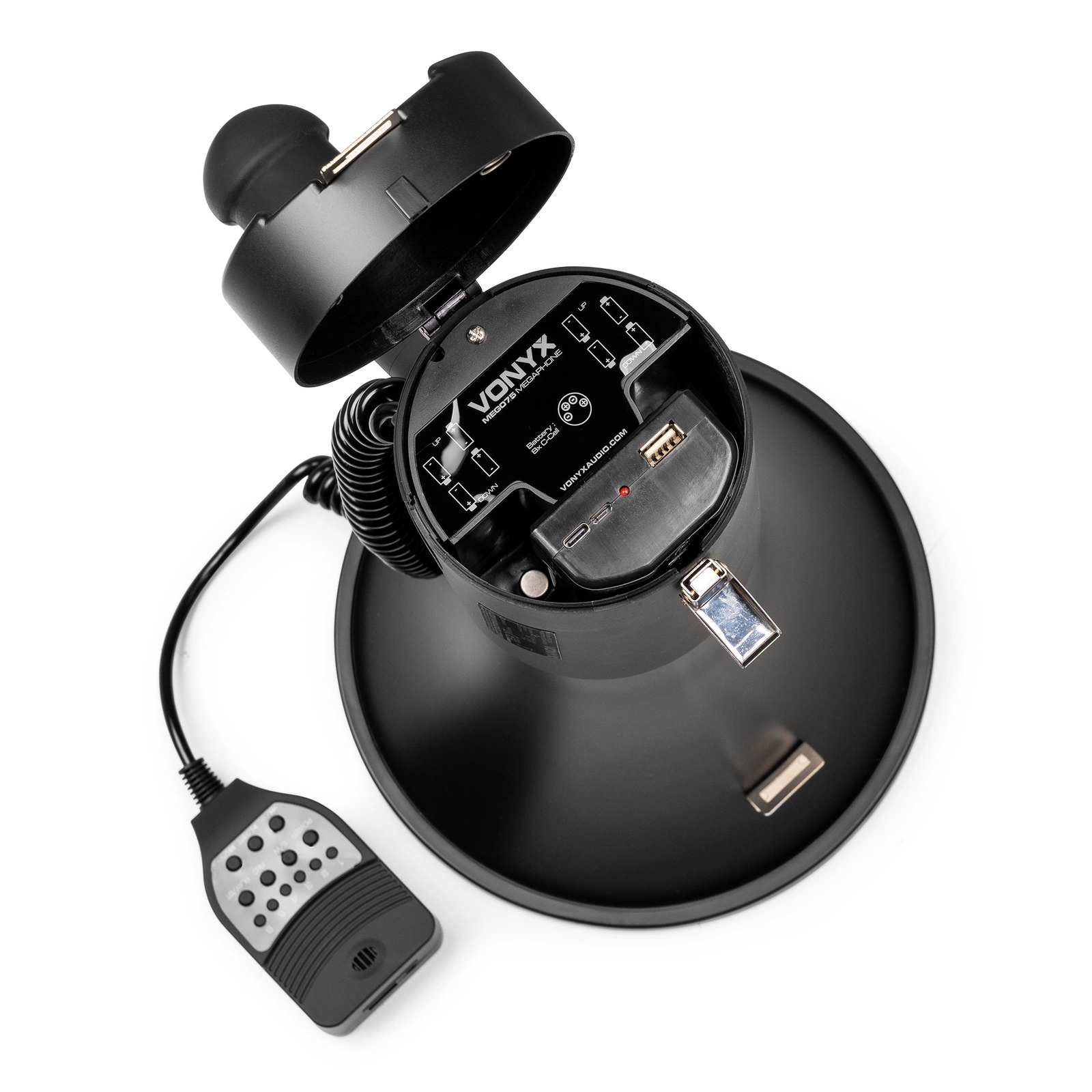 Megafon Vonyx MEG090 90W Czarny Matowy- Megafon z akumulatorem - obrazek 14